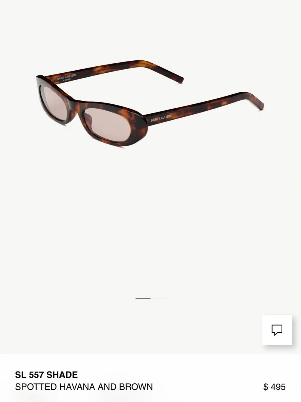 Saint Laurent SL 557 Havana and Brown color